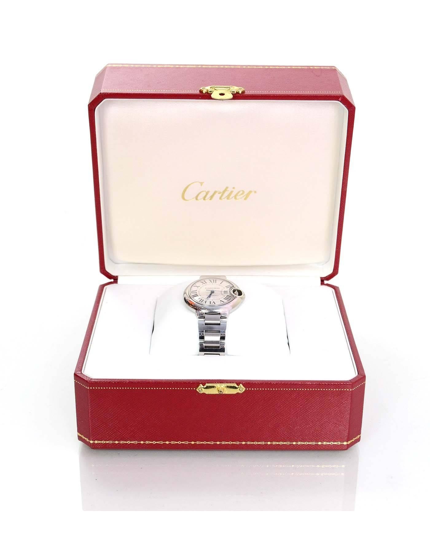 Cartier Stainless Steel 33mm Ballon Bleu De Cartier Watch 1