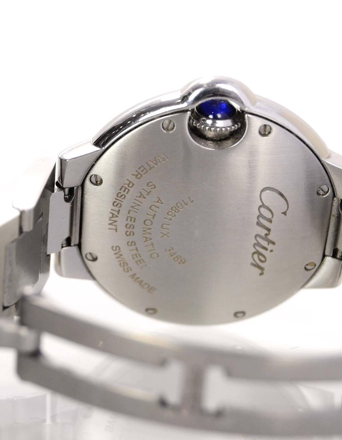 Women's Cartier Stainless Steel 33mm Ballon Bleu De Cartier Watch