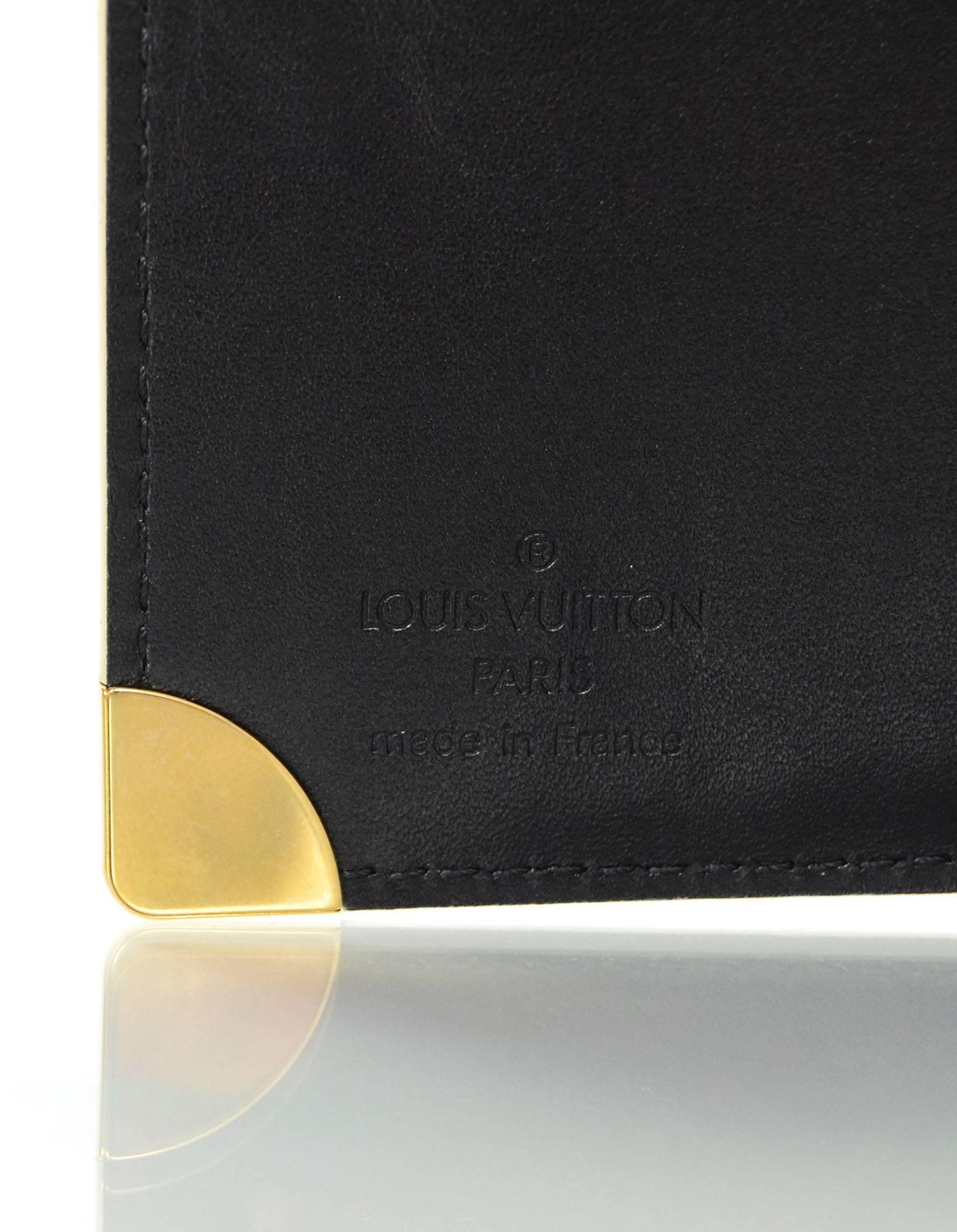 Louis Vuitton Black Leather Compact Suhali Wallet rt. $690 1
