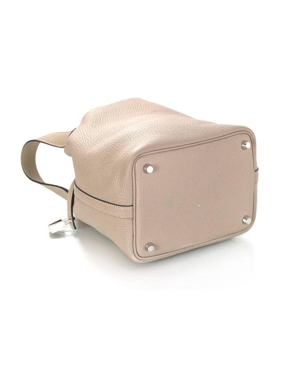 Hermes Gris Etain Gray Picotin Lock 18 PM Handbag Brown – MAISON de LUXE
