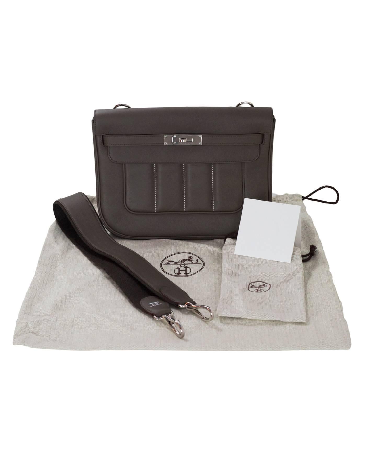 Hermes Grey Swift Leather Berline 28 Shoulder Bag PHW rt. $8, 250 4