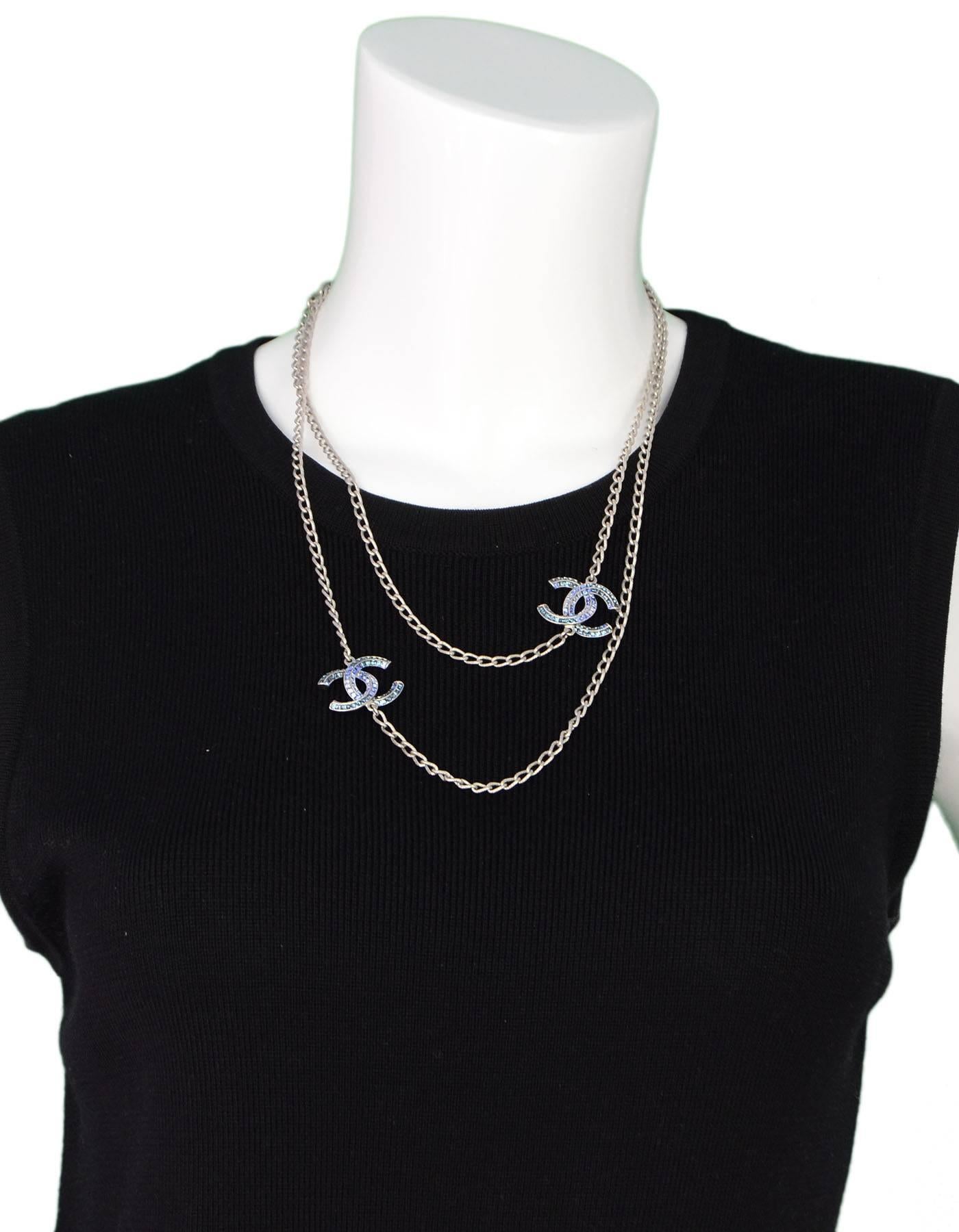 chanel blue necklace