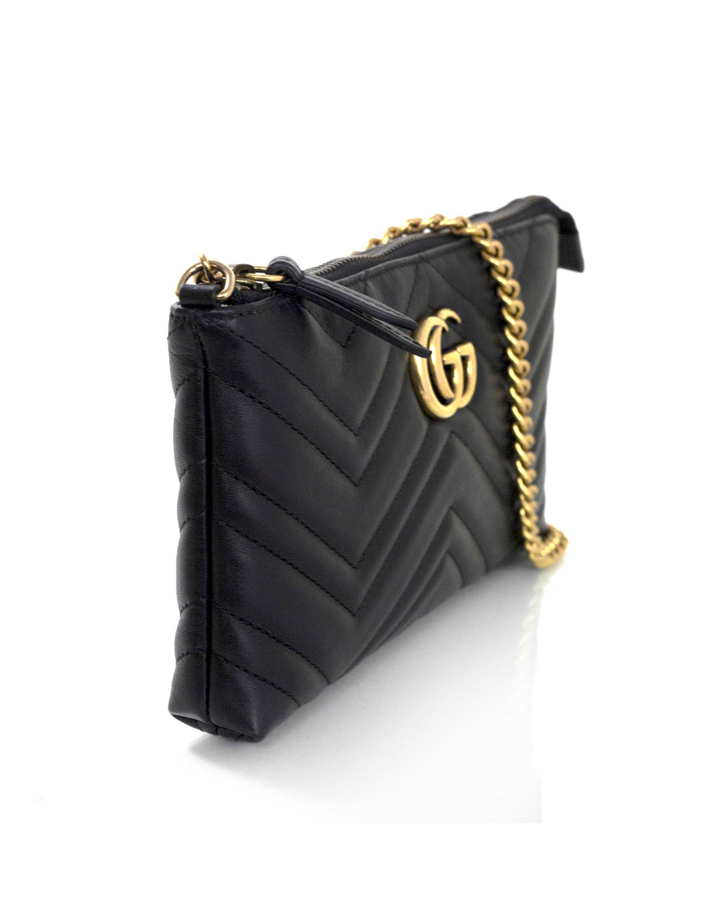 Gucci Black Marmont Mini Matelasse Crossbody Bag At 1stdibs
