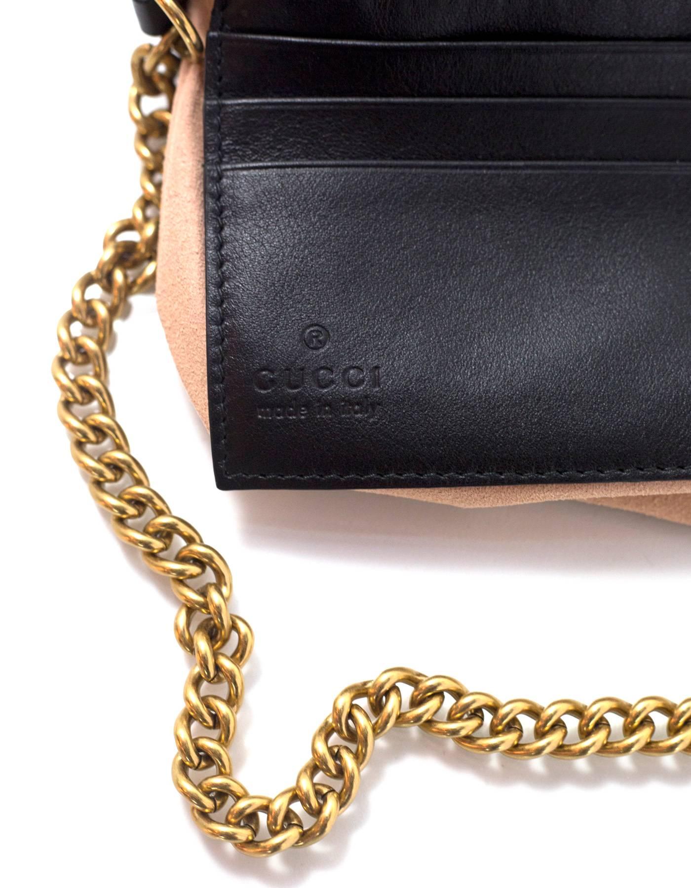 Gucci Black Marmont Mini Matelasse Crossbody Bag 1