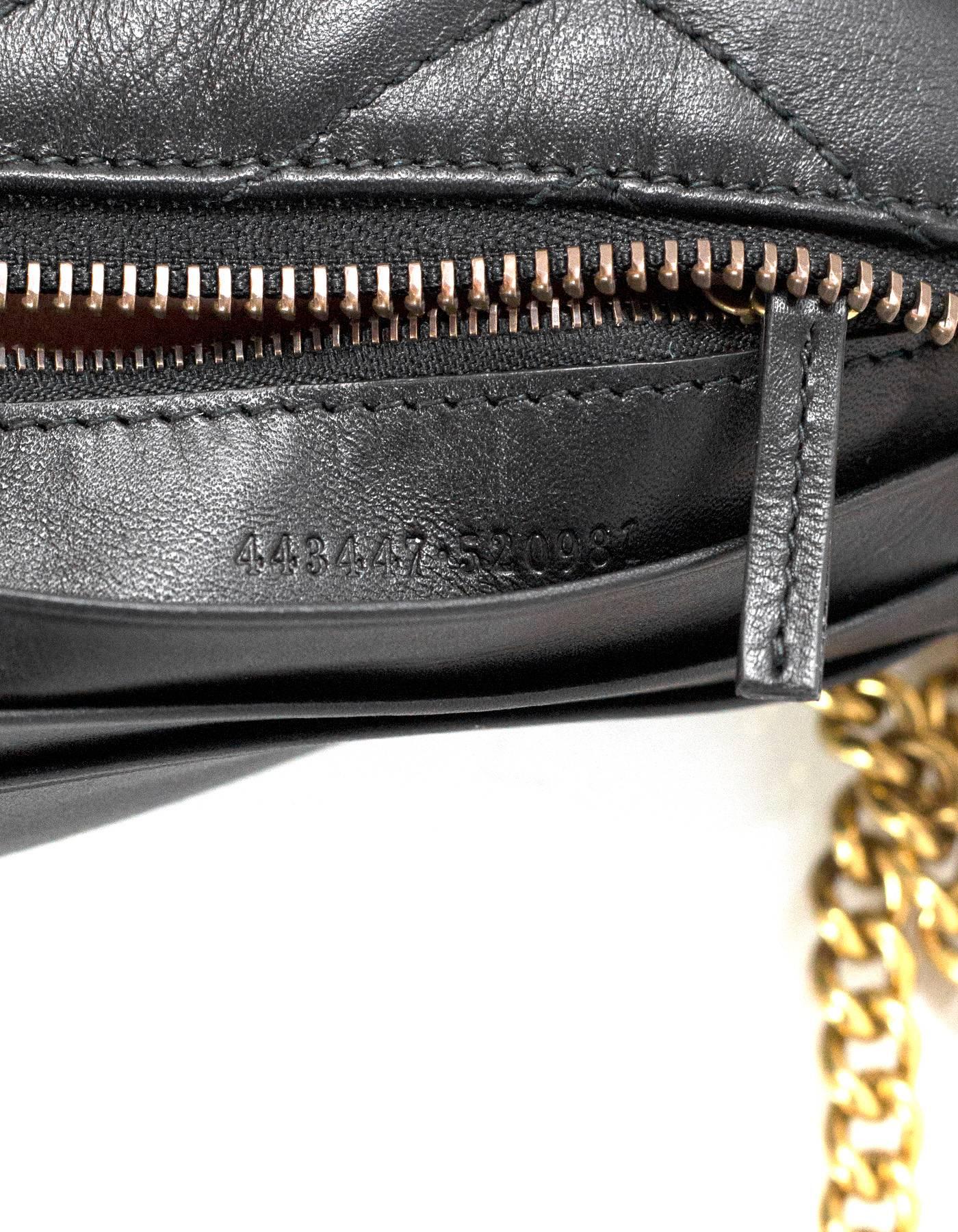 Gucci Black Marmont Mini Matelasse Crossbody Bag 2