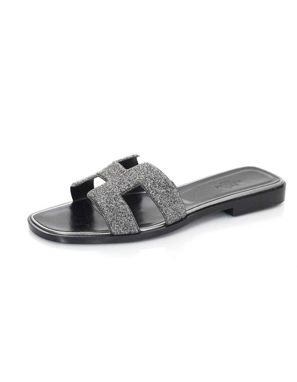hermes oran crystal sandals