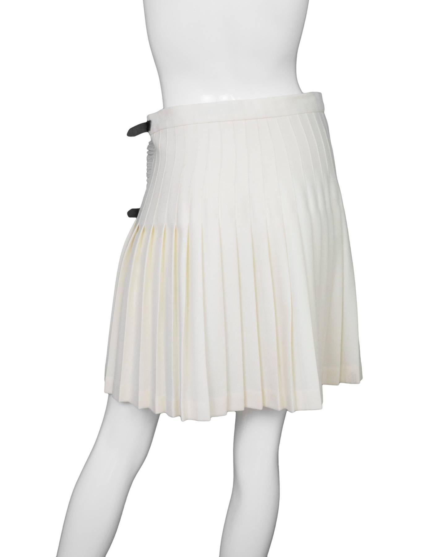 burberry white skirt