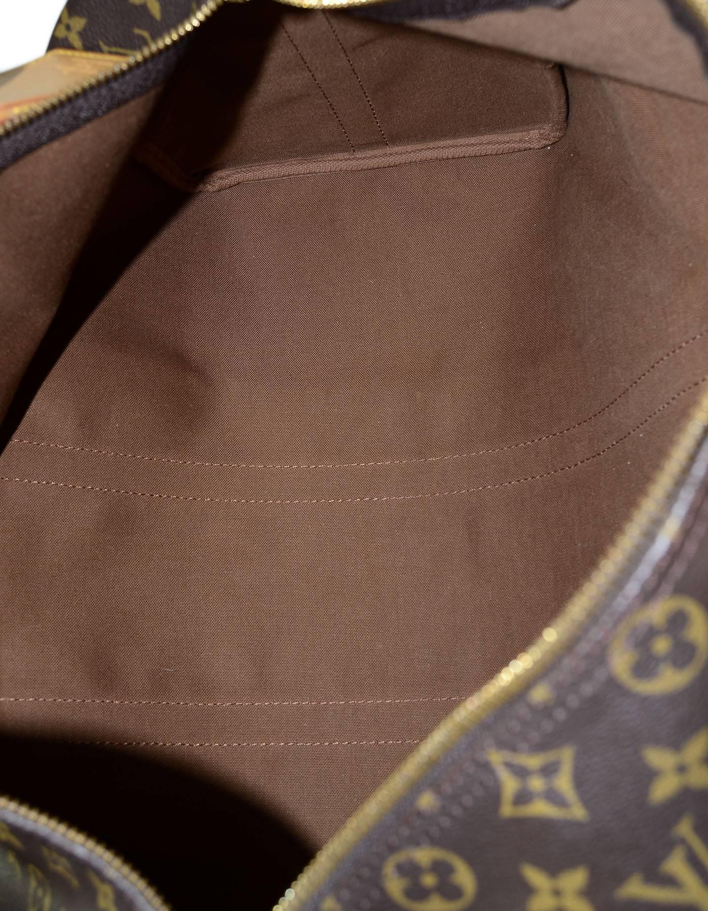Louis Vuitton Monogram Keepall Bandouliere 45 Duffle Bag 1