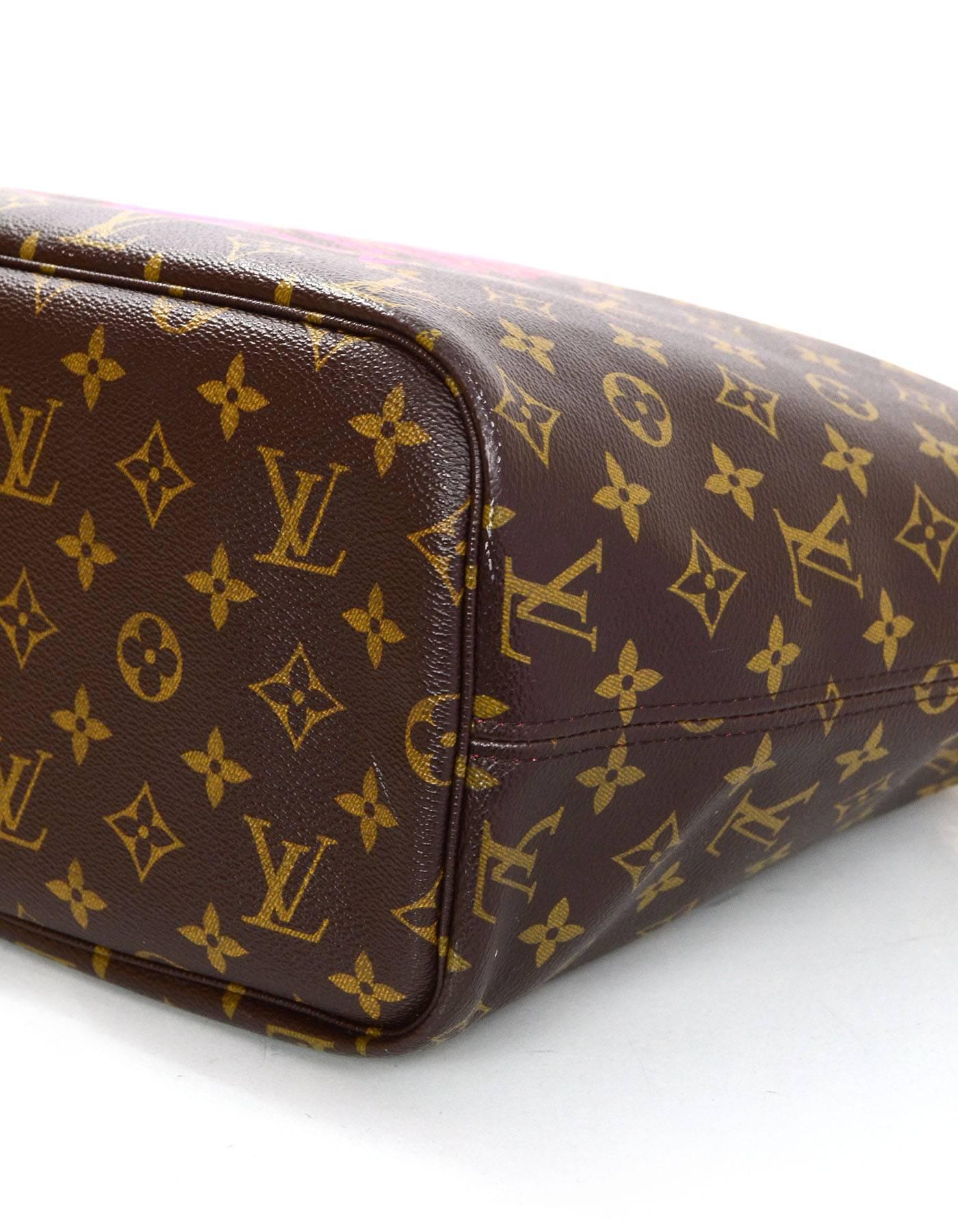 Brown Louis Vuitton Limited Edition 2015 Grenade Monogram V Neverfull MM Tote Bag 