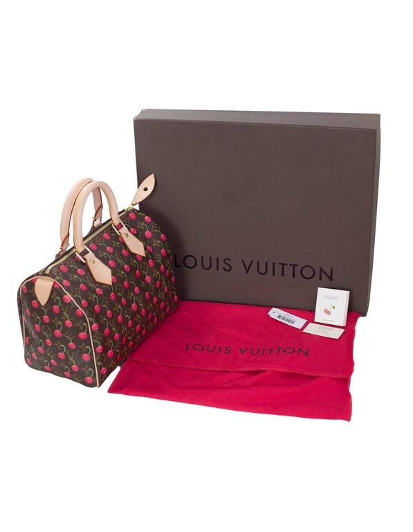 Louis Vuitton Monogram Canvas Limited Edition Cerise Speedy 25 Bag