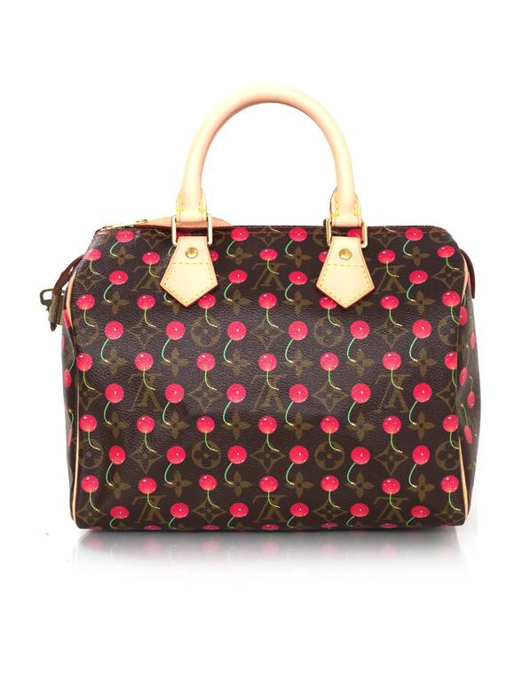 Louis Vuitton Limited Edition Monogram Cherry Cerises Speedy 25 Bag For  Sale at 1stDibs