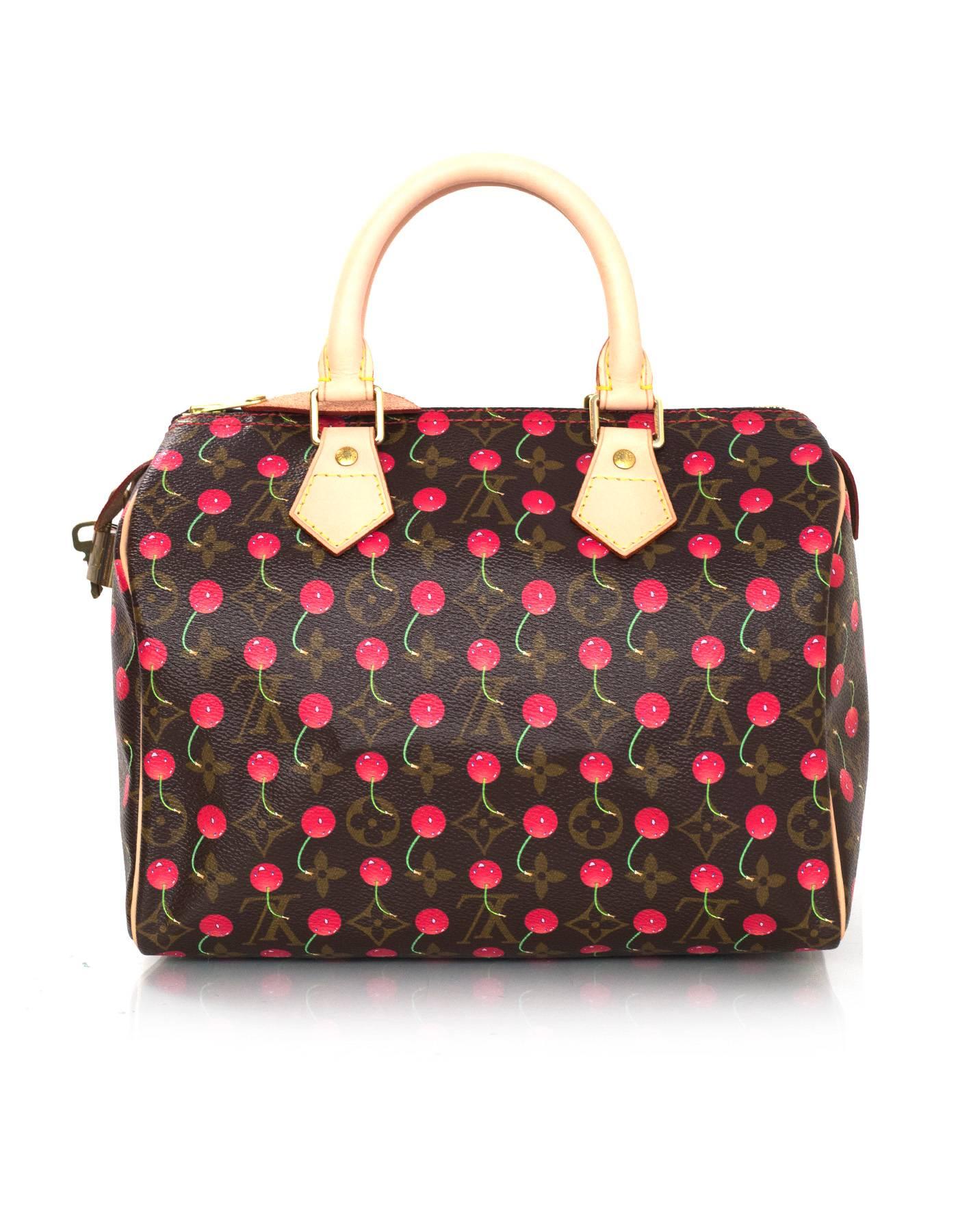 De las mujeres Bolso Louis Vuitton Edición Limitada Monograma Cereza Cerises Speedy 25