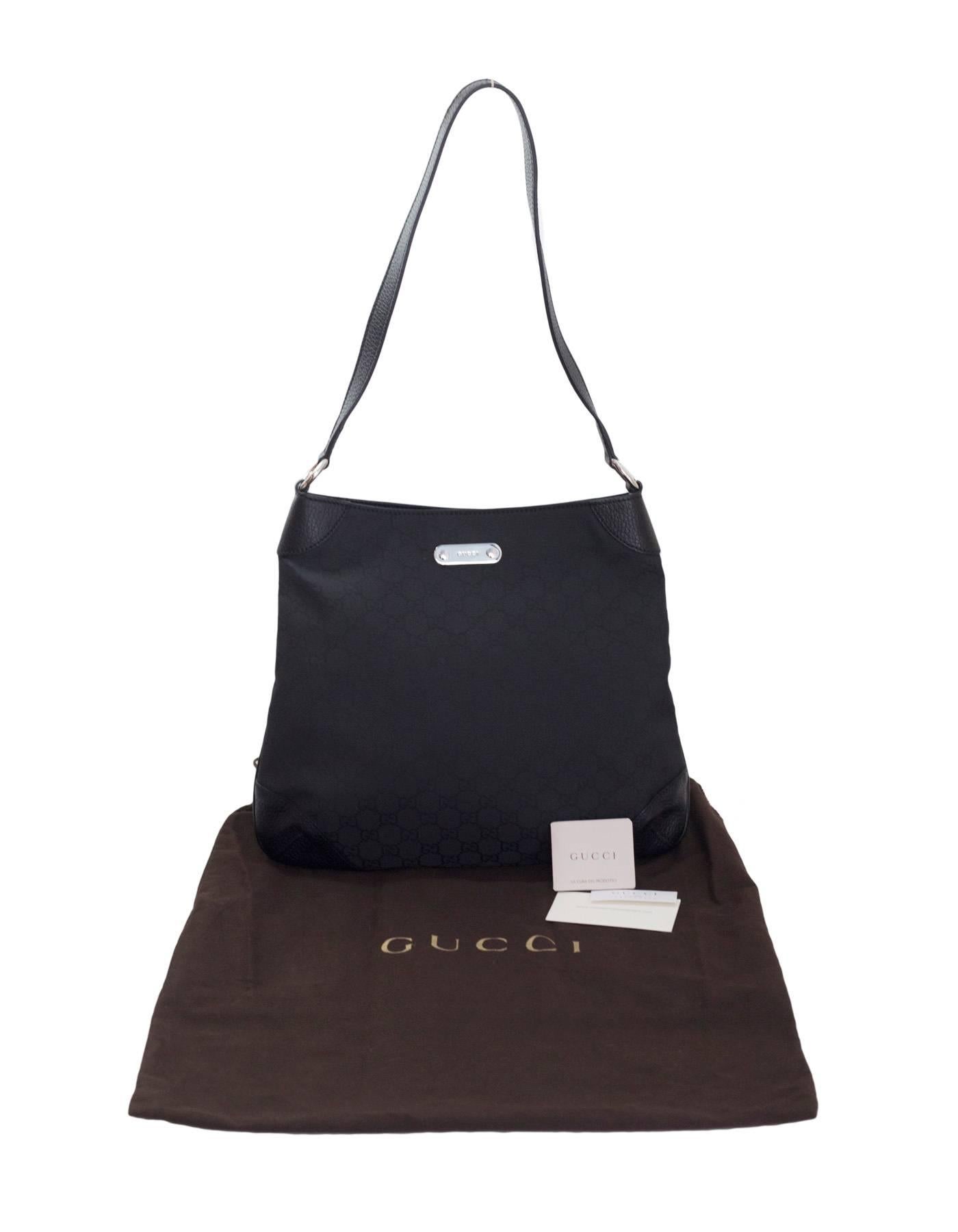 Gucci Black Monogram Shoulder Bag 2