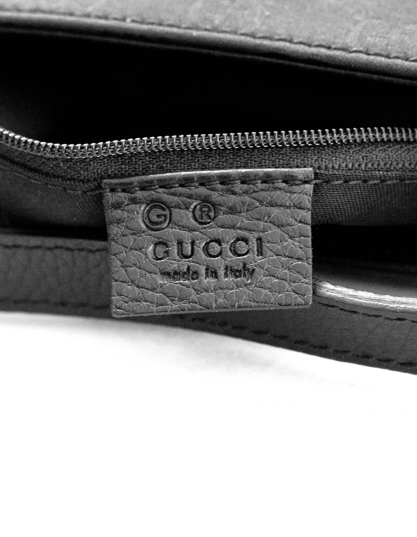 Women's Gucci Black Monogram Shoulder Bag