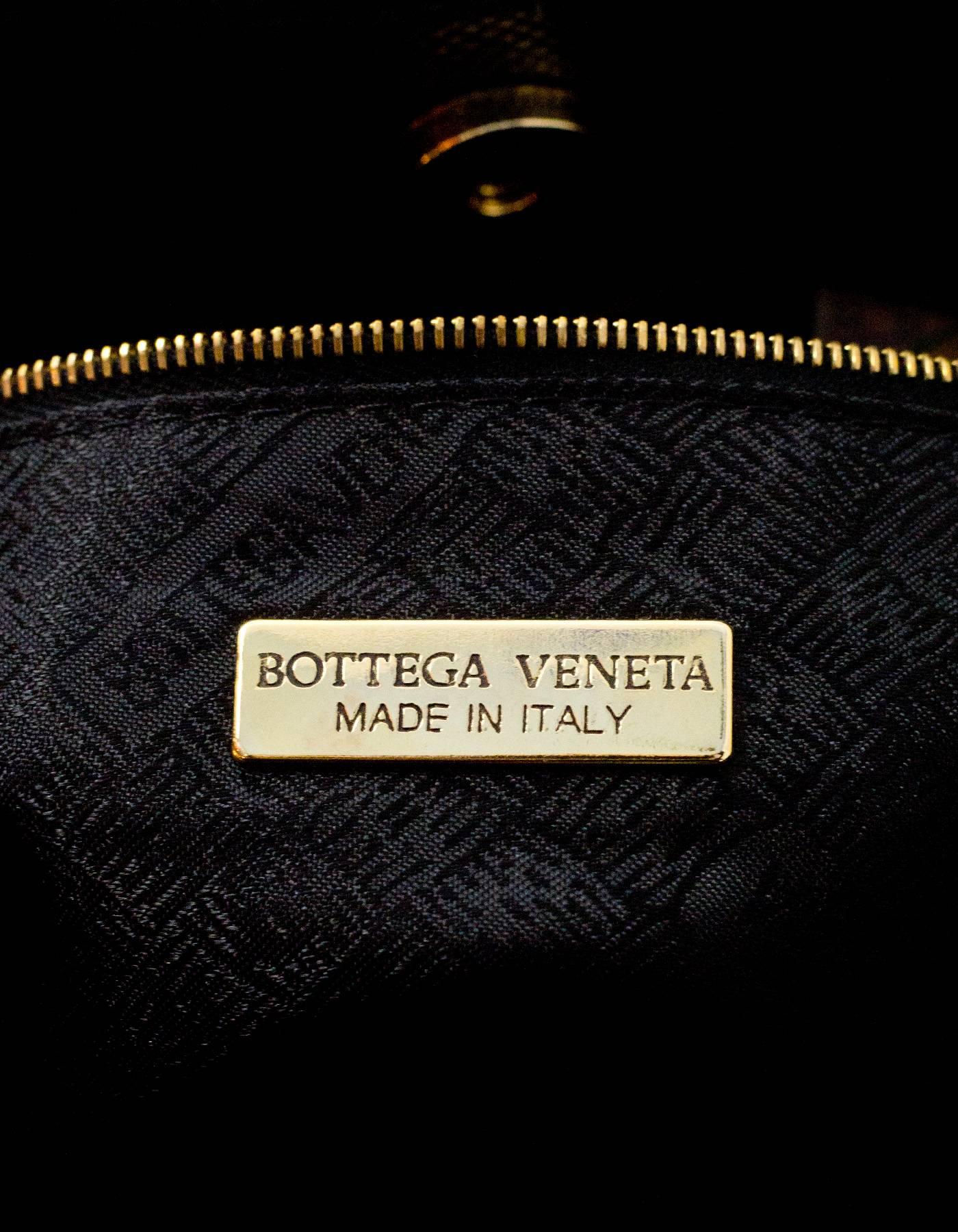 Women's Bottega Veneta Vintage Black Textured Leather Bucket Bag