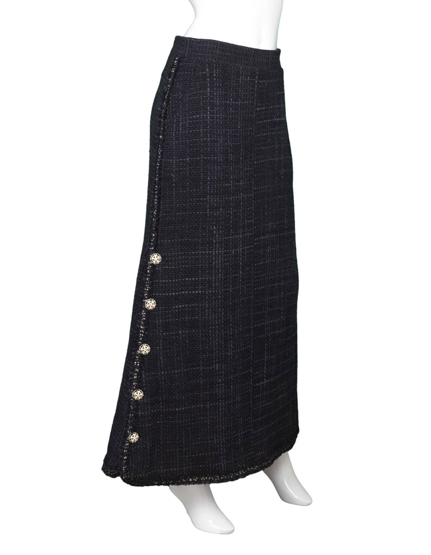 maxi tweed skirt