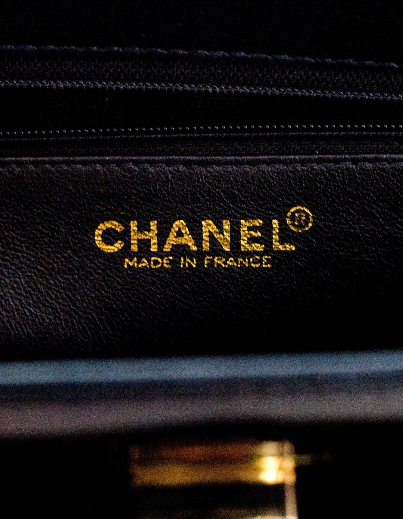 Chanel '90s Vintage Black Patent Leather 2.55 Bag GHW 3