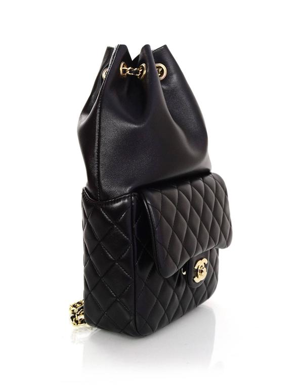 Chanel Black Lambskin Leather Small Paris In Seoul Backpack Bag For Sale at  1stDibs