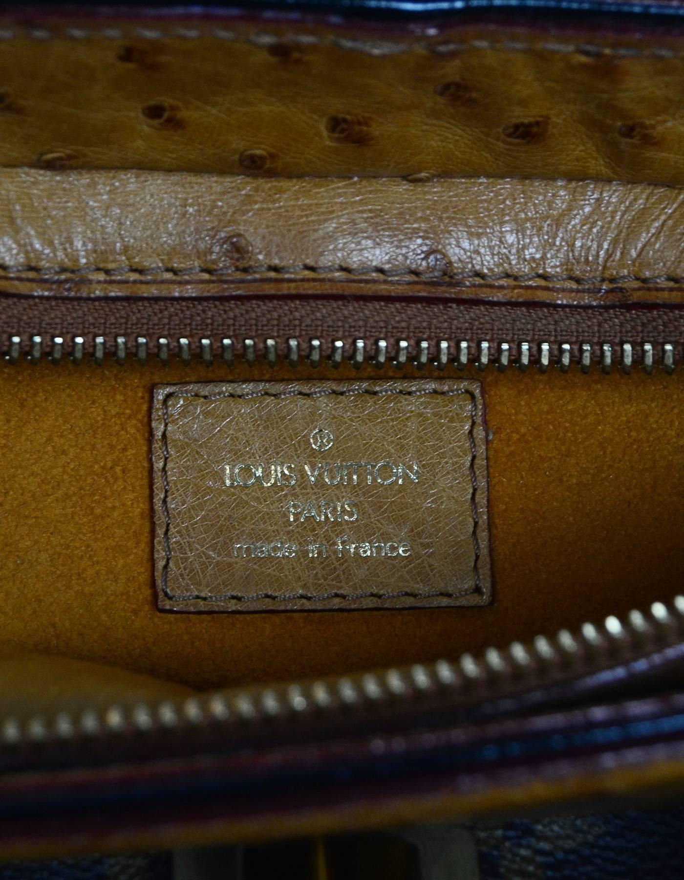 Women's Louis Vuitton Ltd. Ed. Monogram & Ostrich Macha Waltz Bag rt. $3, 700