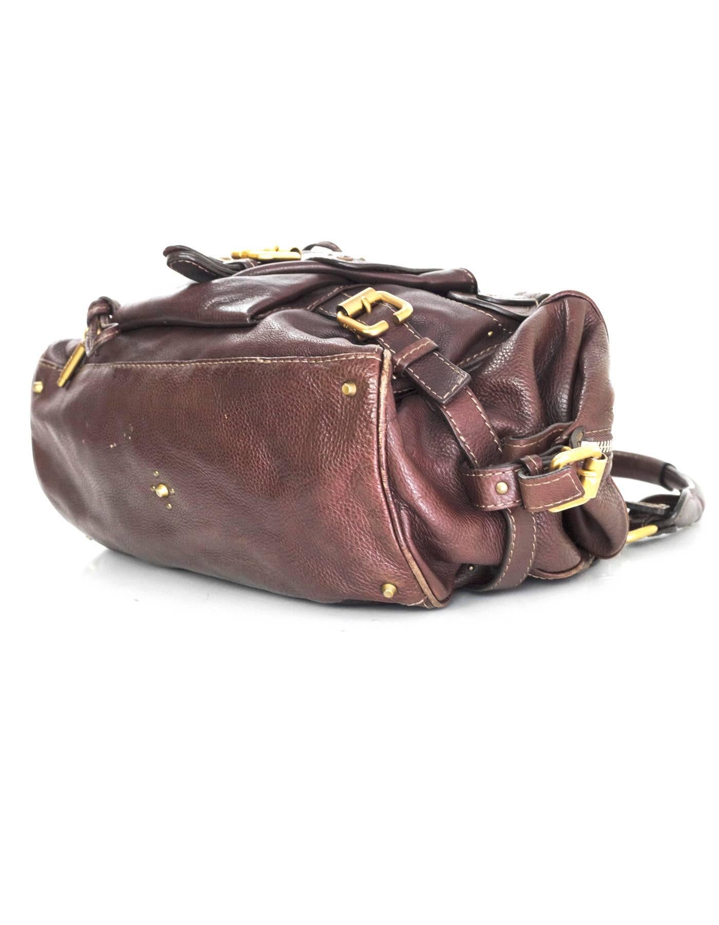 Women's Chloe Brown Leather Large Paddington Bag