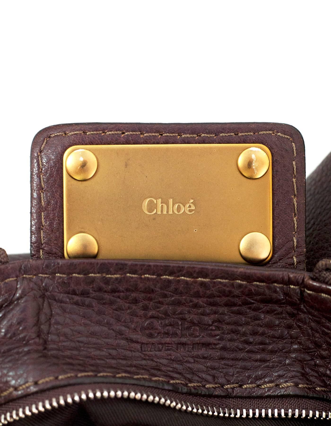 Chloe Brown Leather Large Paddington Bag 2
