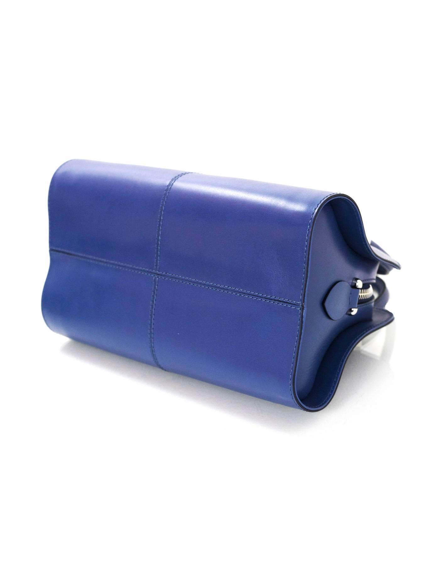 Tod's Blue Sella Bauletto Piccolo Satchel Bag w/ Strap rt. $1, 595 2