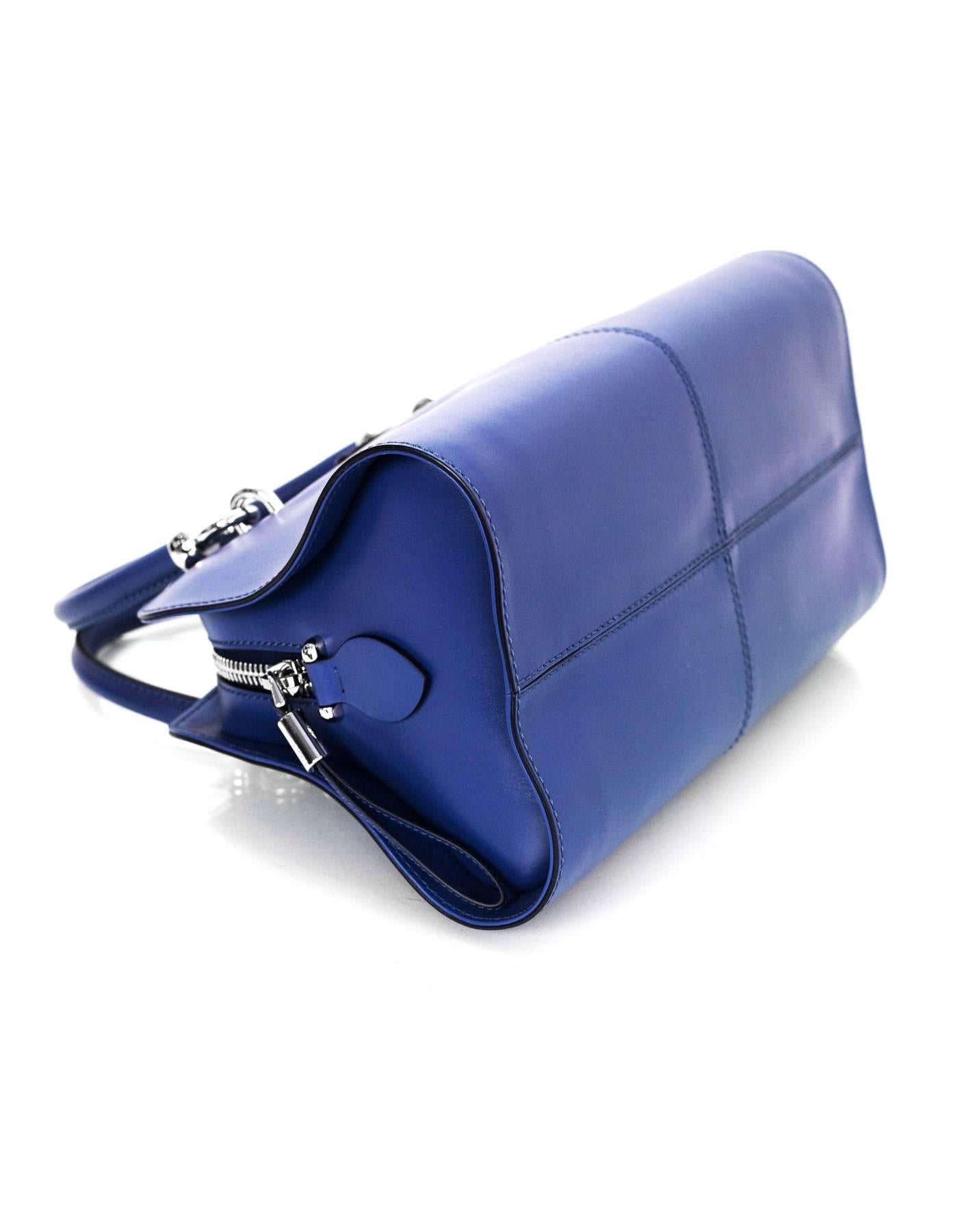 Tod's Blue Sella Bauletto Piccolo Satchel Bag w/ Strap rt. $1, 595 1