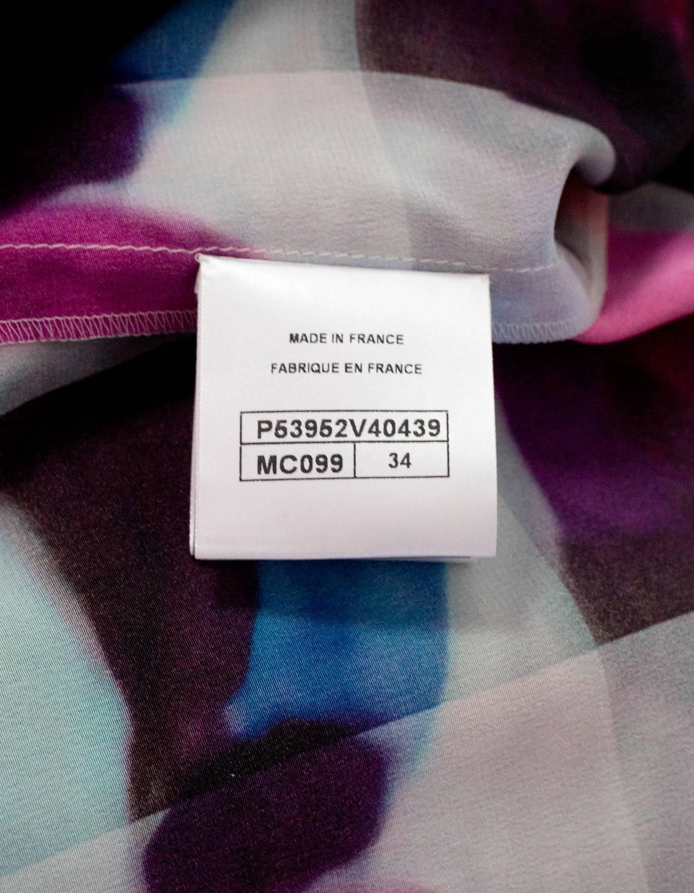 Chanel NEW 2016 Multi-Colored Long Sleeve Silk Dress sz FR34 rt. $4, 000 1