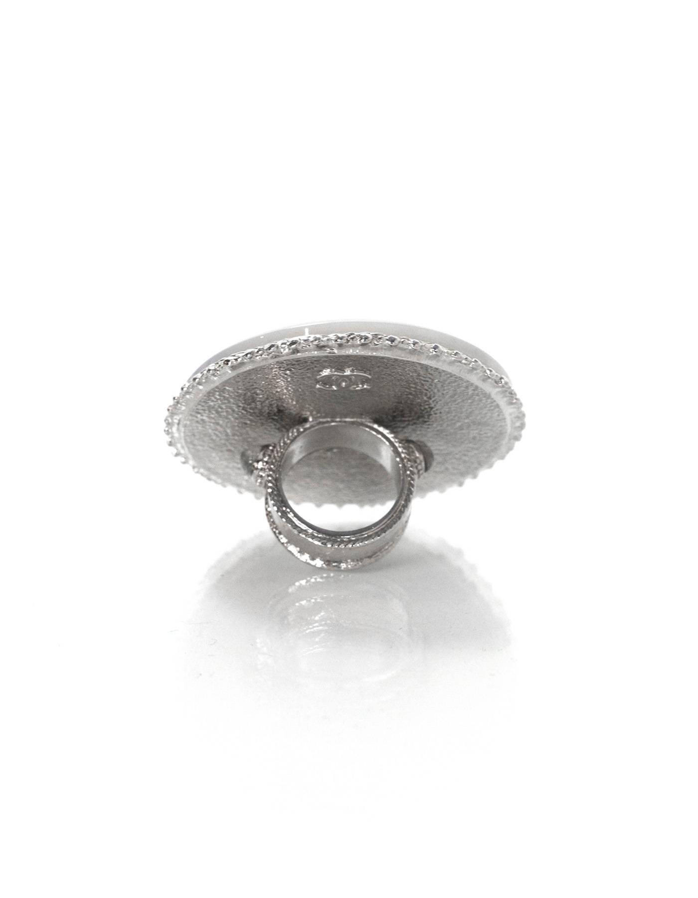 Women's Chanel XL Cocktail Ring Sz 6.5
