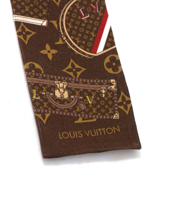 Louis Vuitton Monogram Trunks Bandeau Silk Scarf at 1stDibs | louis ...