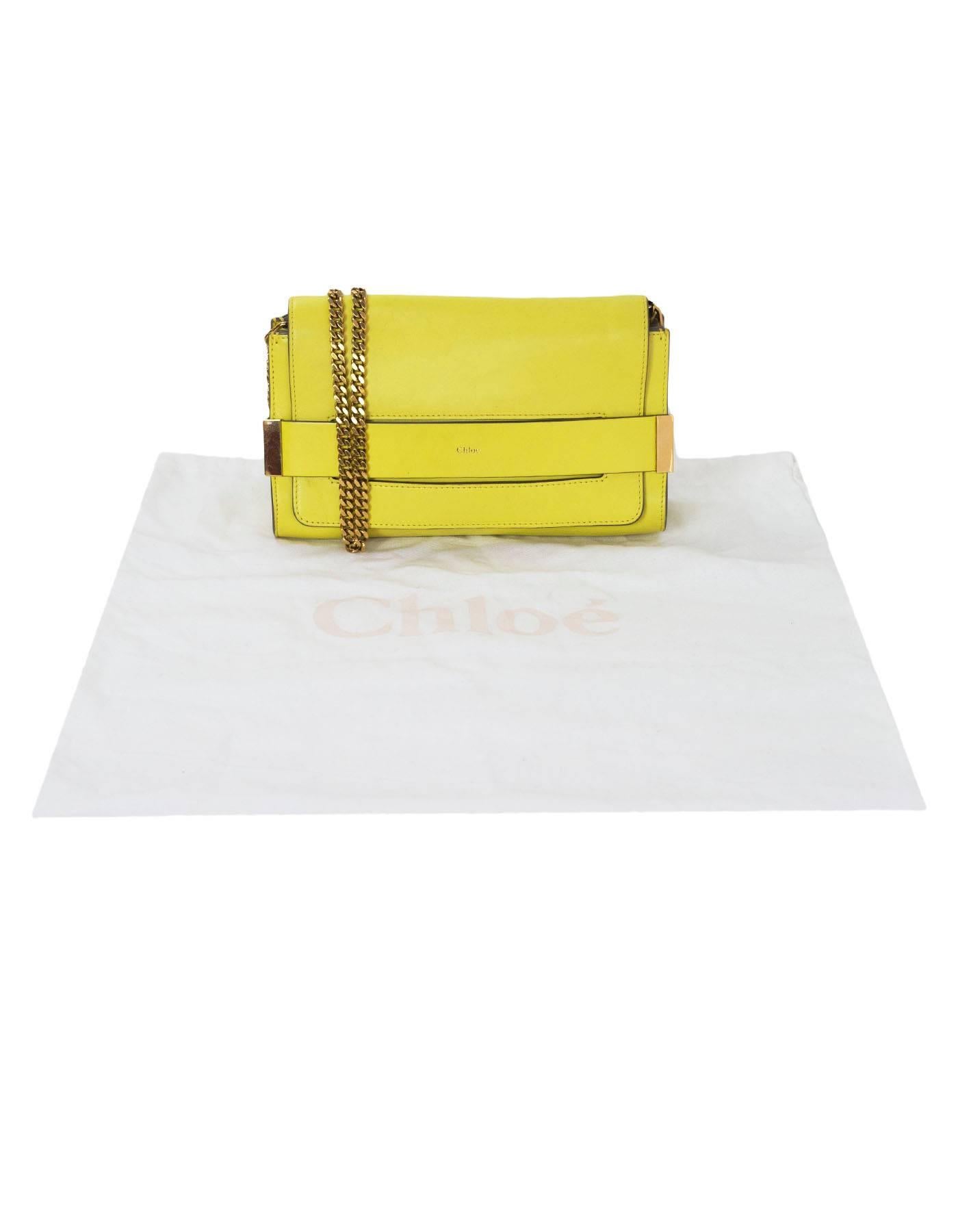 Chloe Yellow Leather Elle Crossbody Bag rt. $1, 390 5