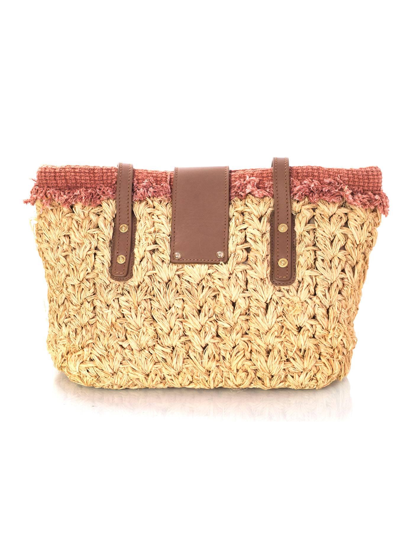 Beige Chanel Braided Raffia Straw Reissue 2.55 Tote Bag rt. $2, 900