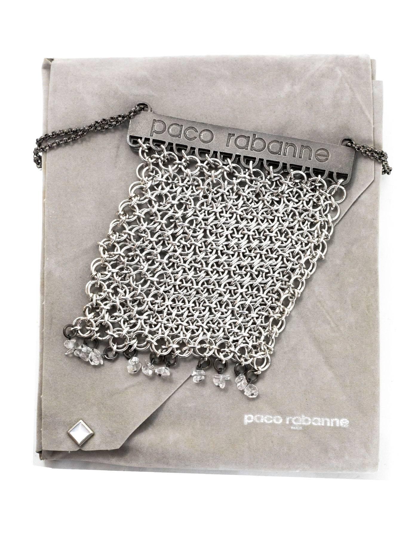 Paco Rabanne Vintage Chain Mail Purse In Excellent Condition In New York, NY