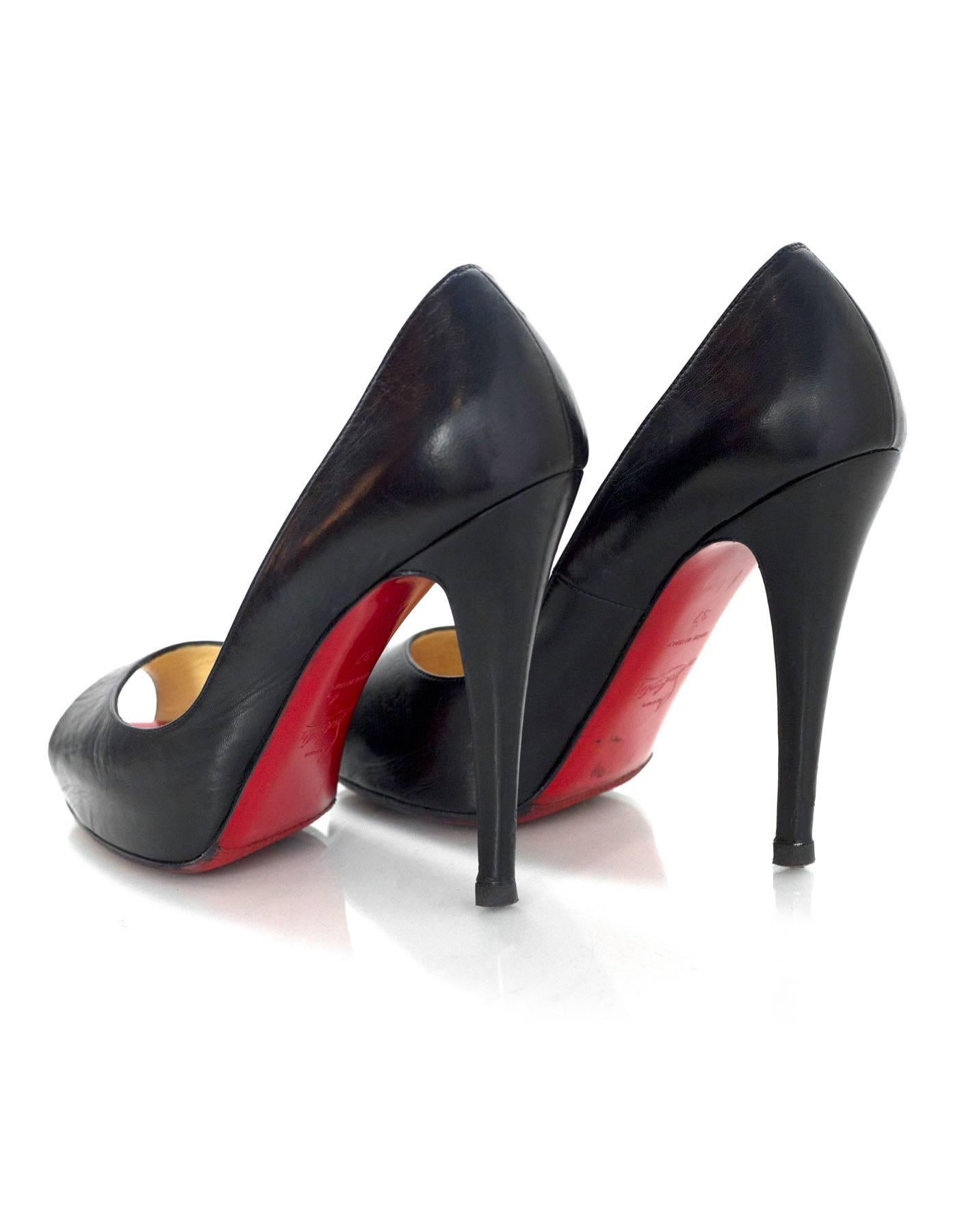 Christian Louboutin Black Very Prive 120 Pumps Sz 37 2