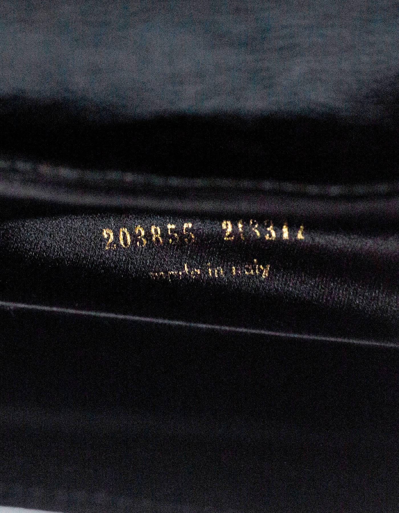 Yves Saint Laurent Black Patent Leather Belle De Jour Clutch Bag 1
