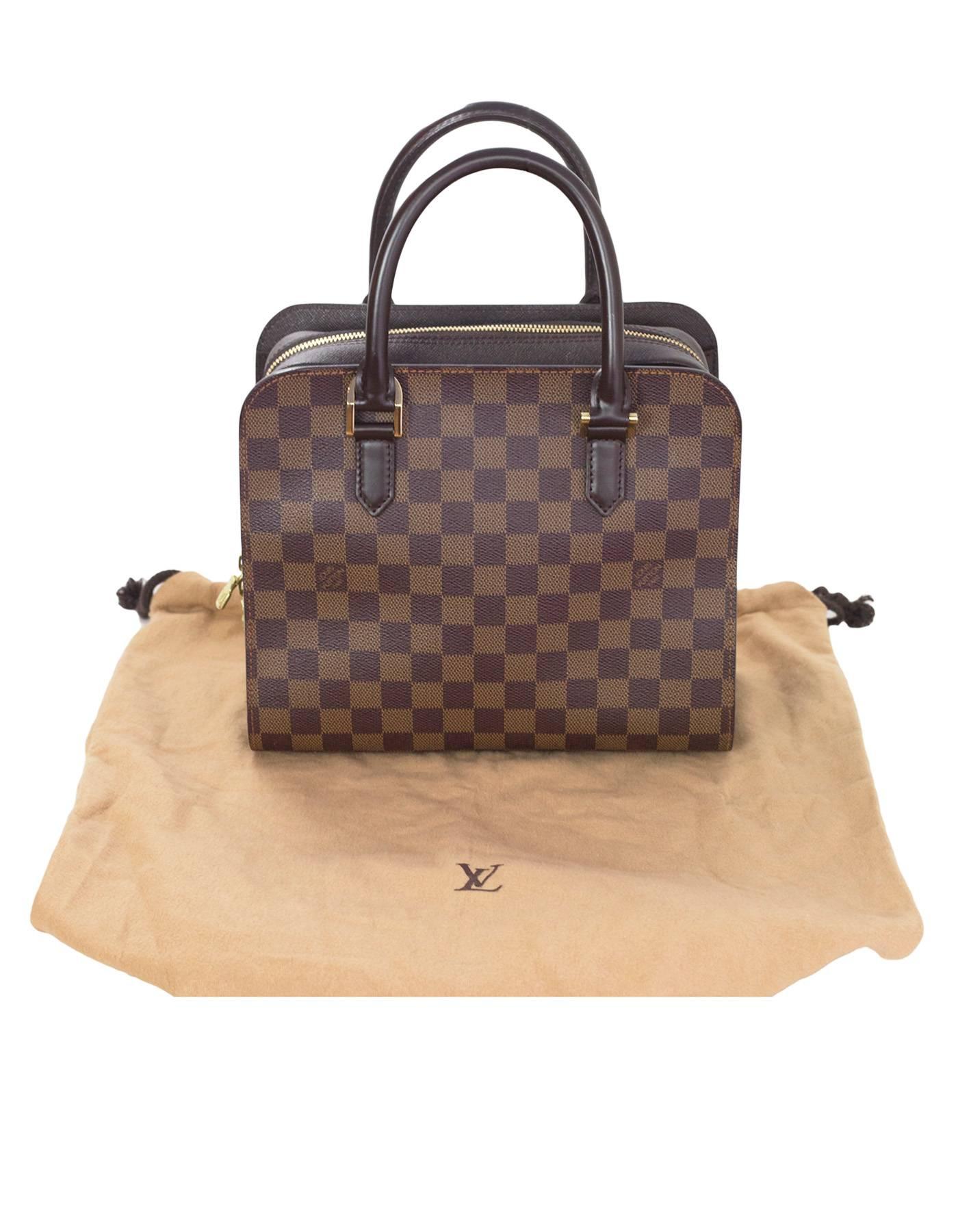 Louis Vuitton Damier Ebene Triana Top Handle Bag 1