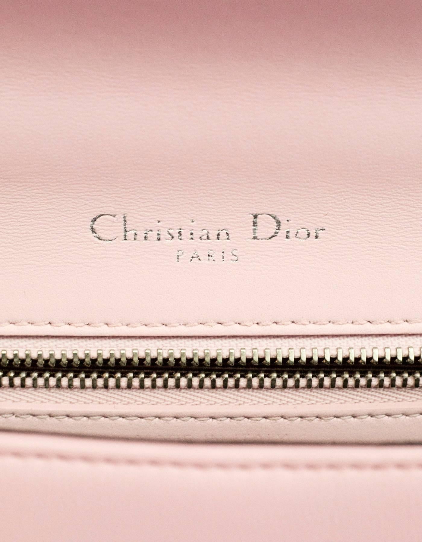 Christian Dior Pink Leather Small Diorama Flap Bag 1