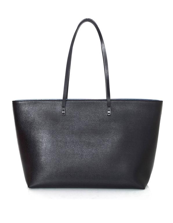 Fendi Black Saffiano Leather Monster Roll Tote Bag For Sale at 1stDibs