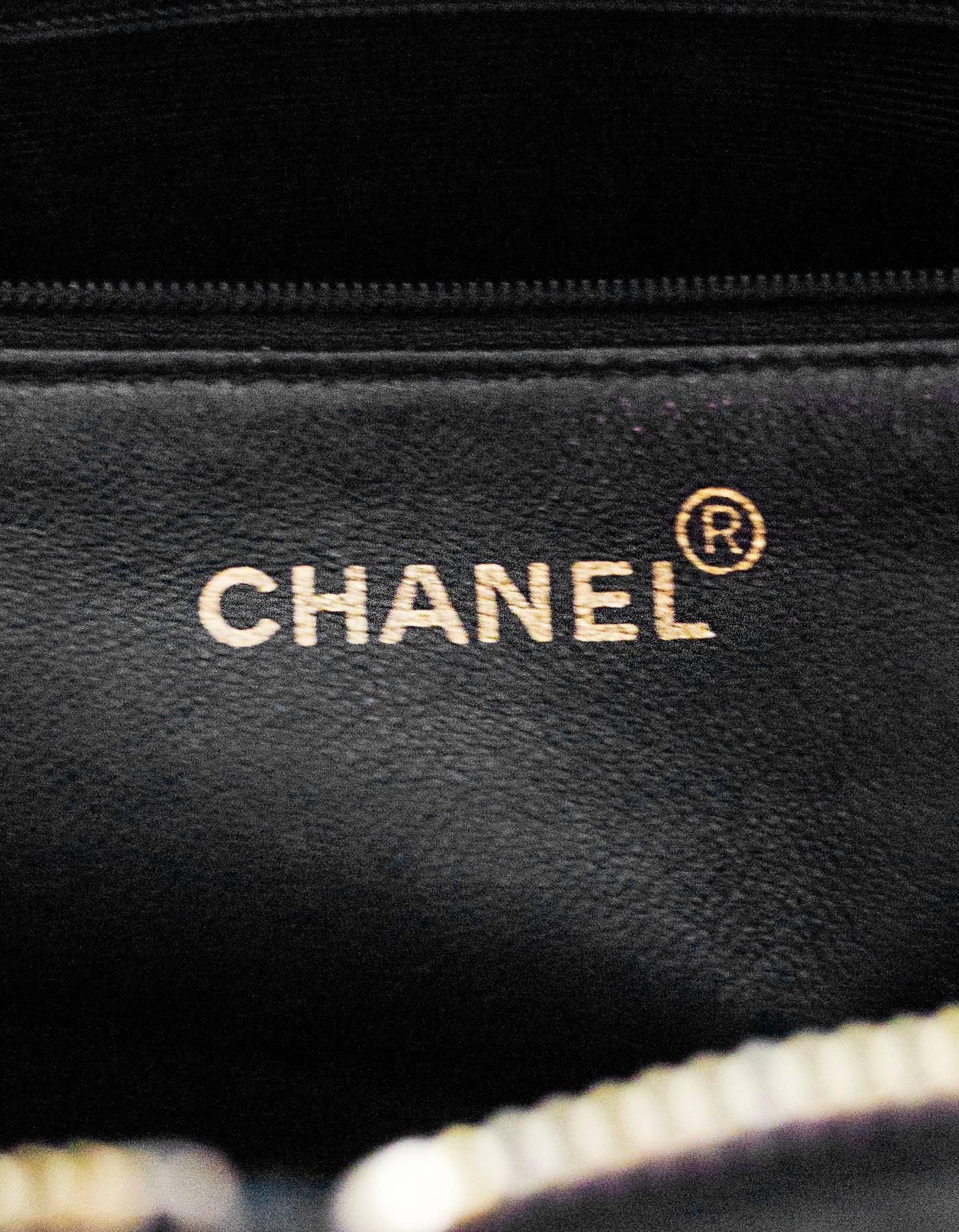 Chanel Black Vintage Caviar Leather Shoulder Bag 4