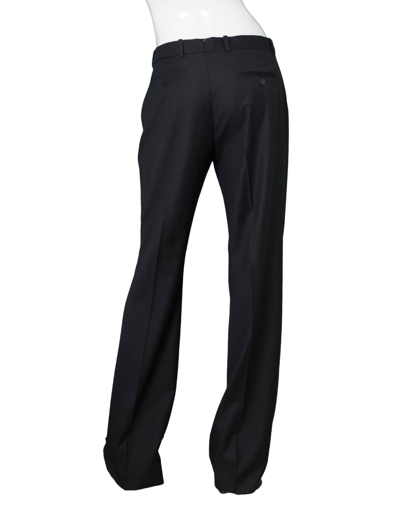 Joseph Black Wool Pants Sz IT42 NWT In New Condition In New York, NY