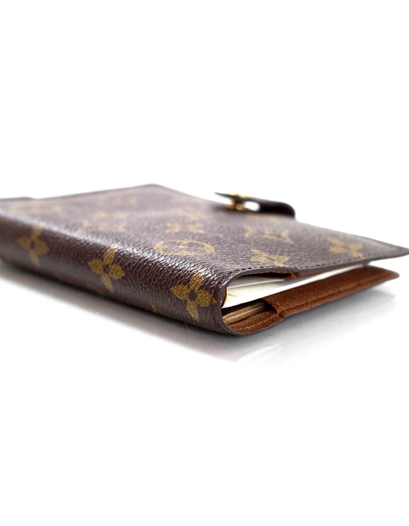 Louis Vuitton Monogram Small Ring Agenda Cover 1