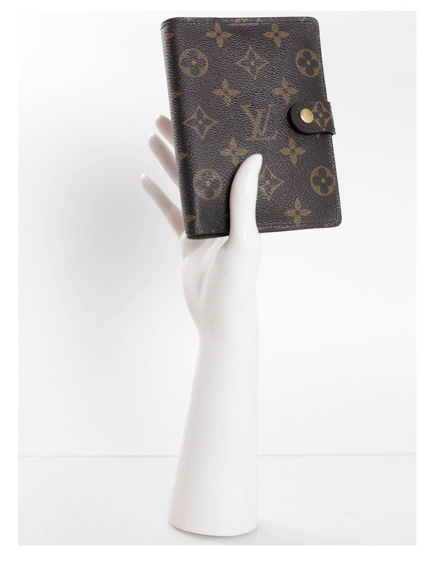 Louis Vuitton Monogram Small Ring Agenda Cover 5