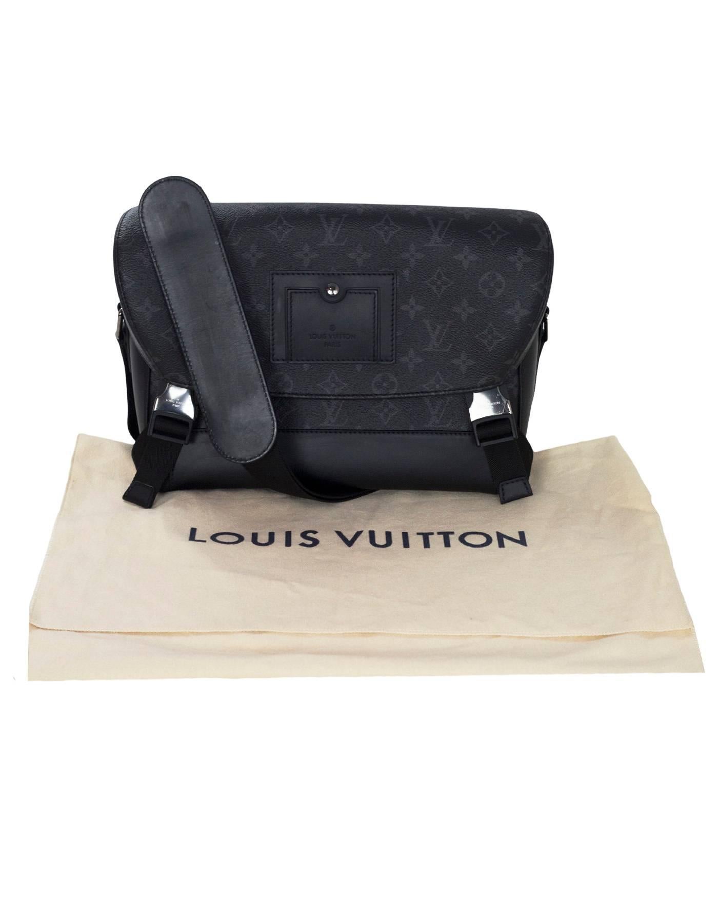 Louis Vuitton Black Monogram Messenger PM Voyager Bag 2