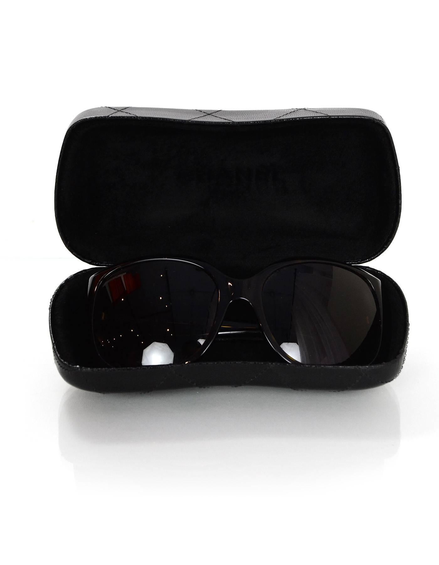 Chanel Tortoise CC Sunglasses with Case 1