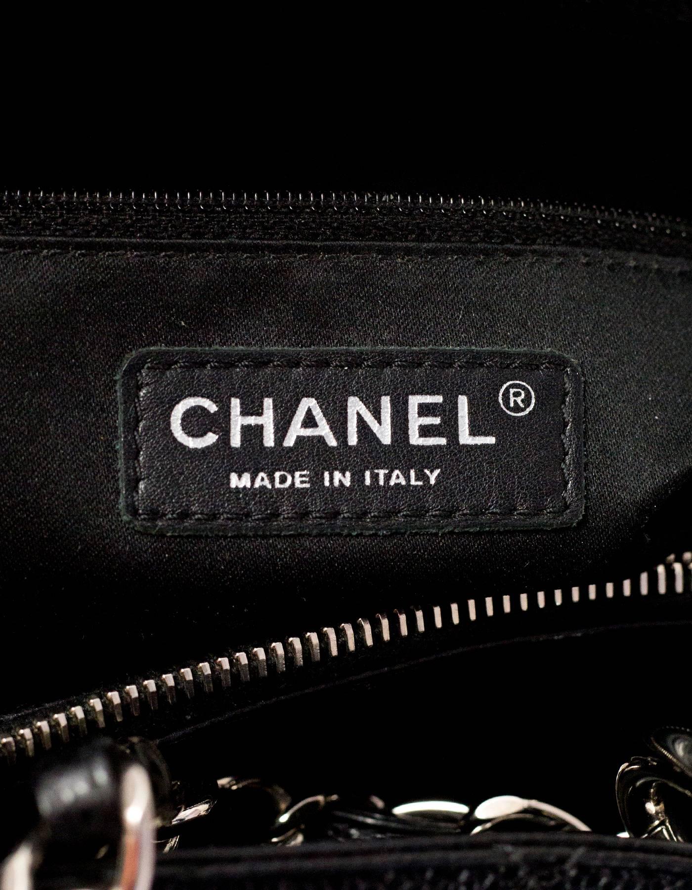 Chanel Black Caviar Leather XL Grand Shopper Tote GST Bag 3