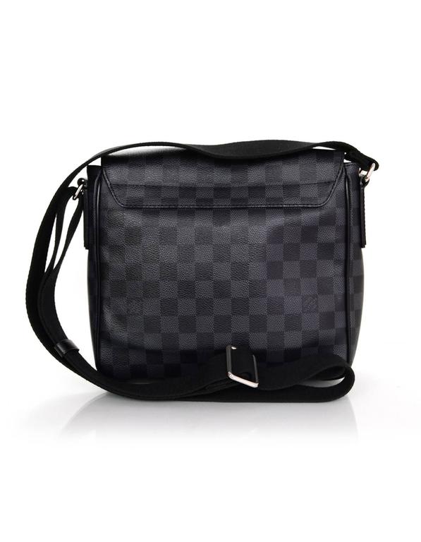 Louis Vuitton Graphite Damier District PM Crossbody Bag For Sale at