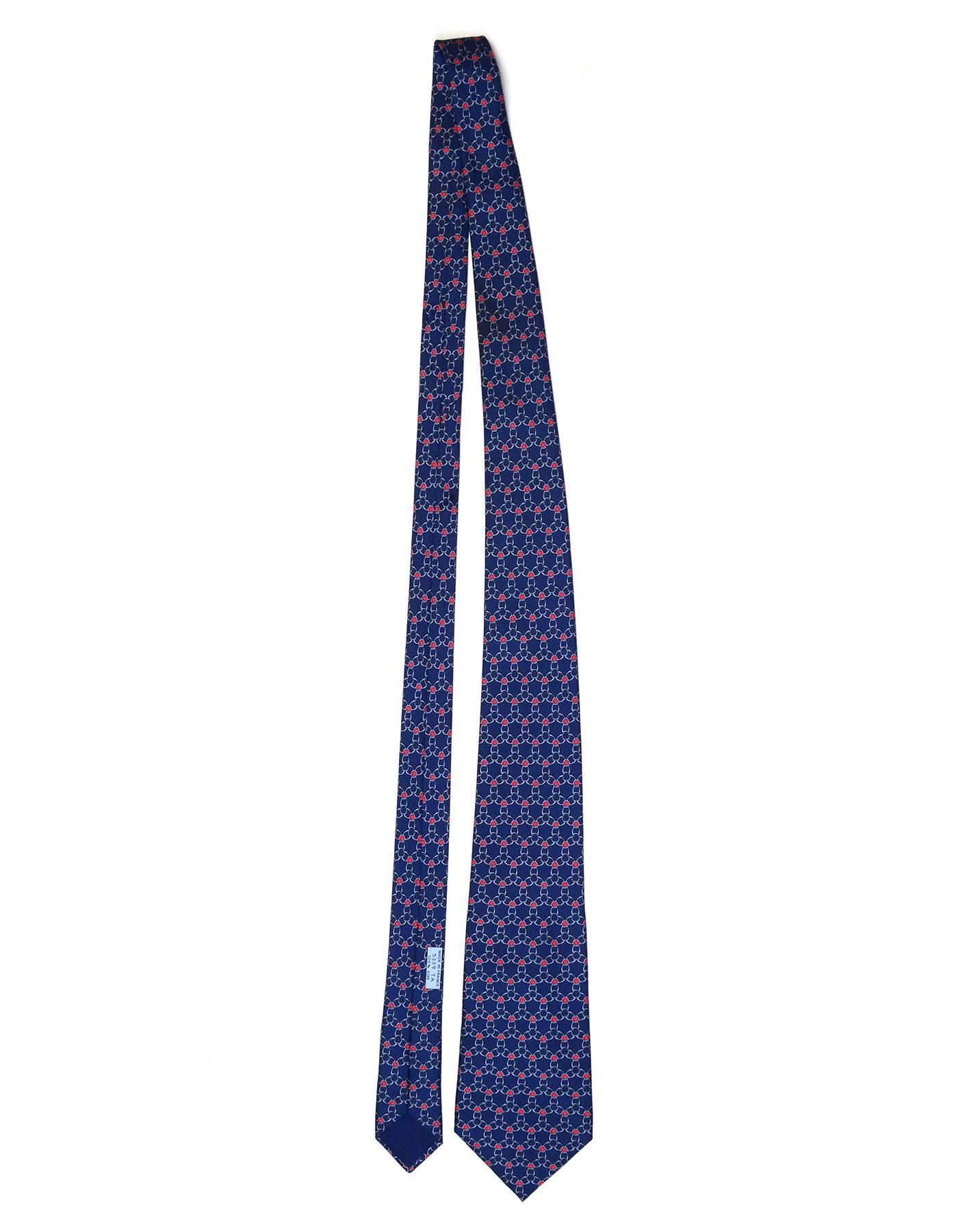 Hermes Red & Navy Woven Chain Print Silk Tie

Made In: France
Color: Red and navy
Composition: 100% silk
Retail Price: $180 + tax
Overall Condition: Excellent pre-owned condition
Measurements: 
Length: 62"
Width: 2"-3.75"