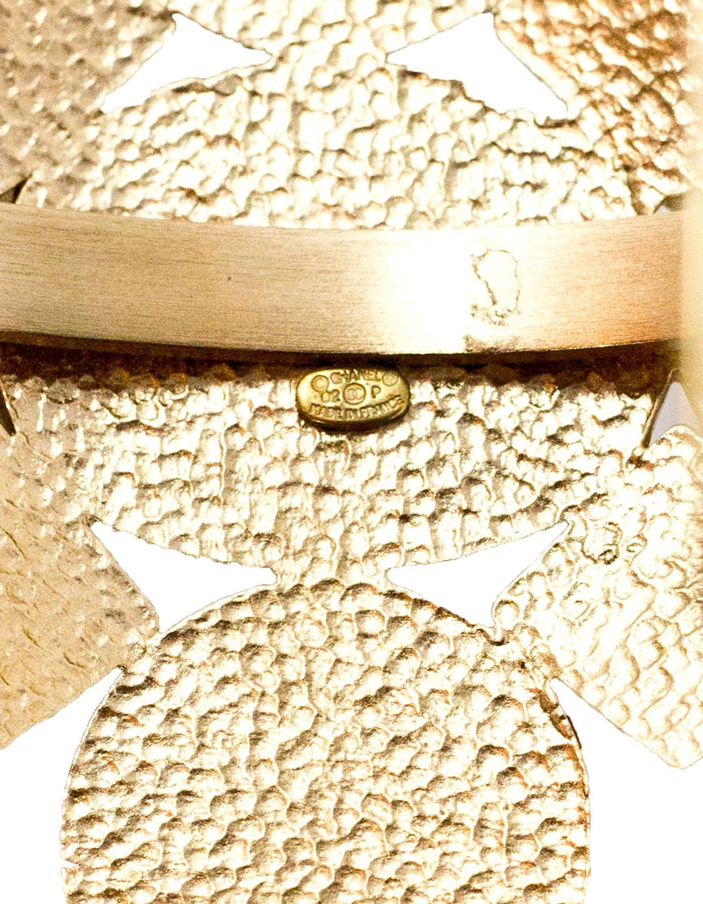 Chanel Pearl & Gold Arm Cuff 1