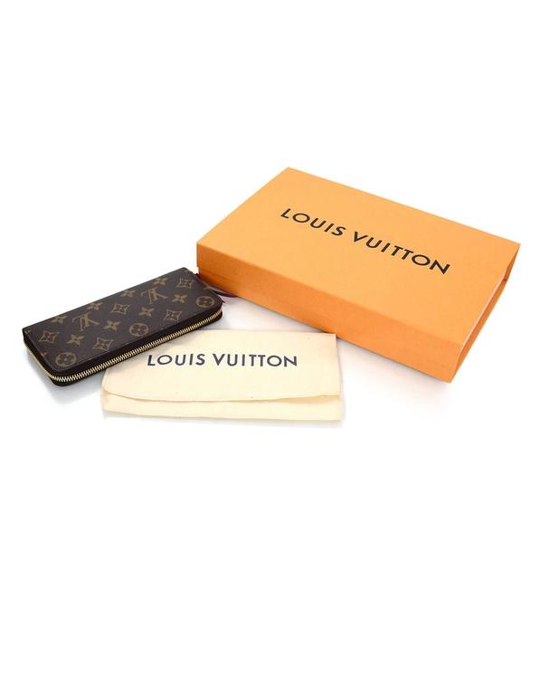 Louis Vuitton Monogram Clemence Zip Around Wallet For Sale at 1stdibs