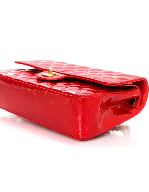 Chanel Collector's Mobile Art Show Signed Red Patent 10 Classic Double Flap  Bag For Sale at 1stDibs